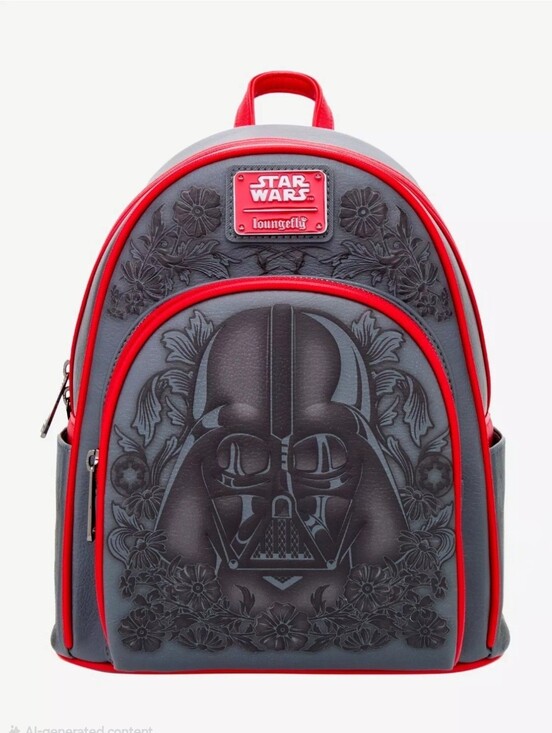 Loungefly Handbags - Loungefly Star Wars Darth Vader Embossed Floral Mini Backpack NWT